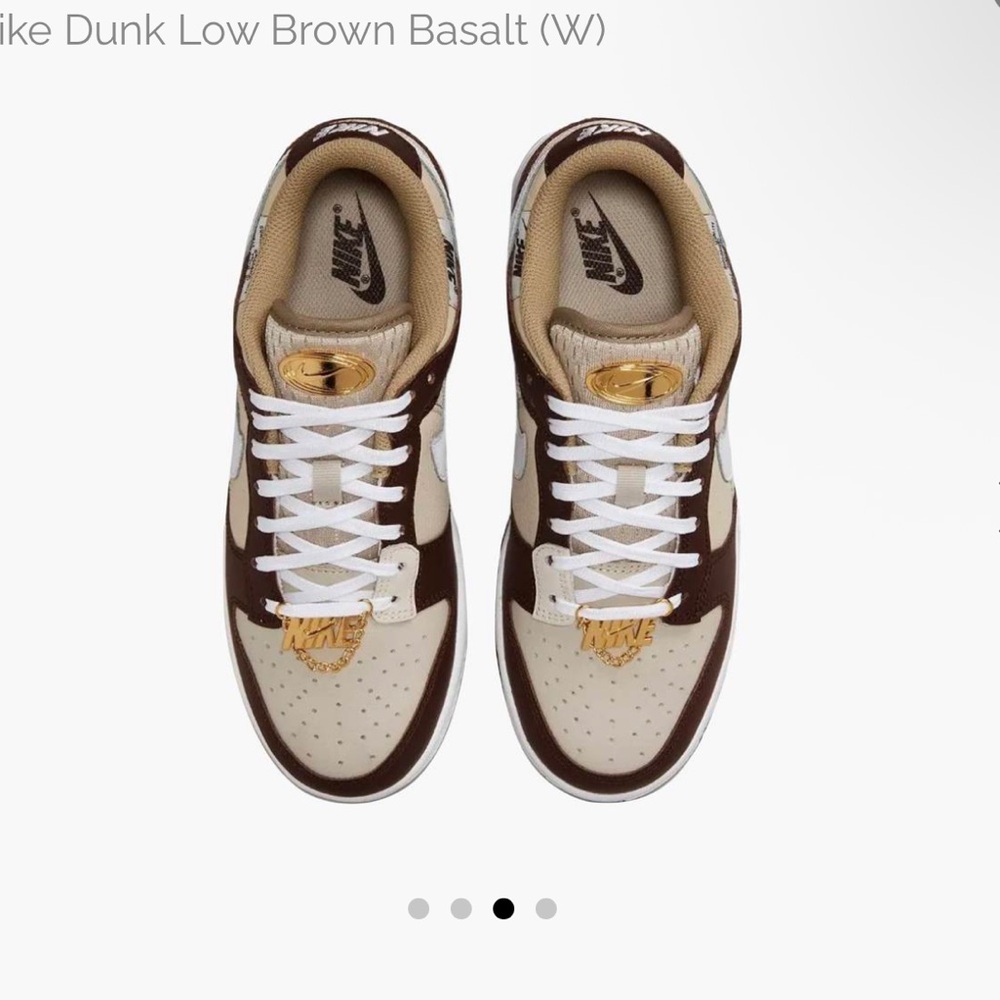Nike Dunk Low Brown and Cream Sneakers